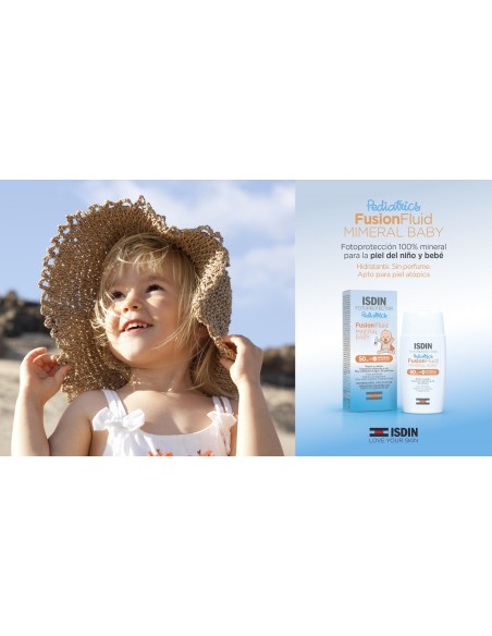 FOTOPROTECTOR ISDIN SPF50 FUSION FLUID MINERAL PEDIATRICS BABY 50 ML