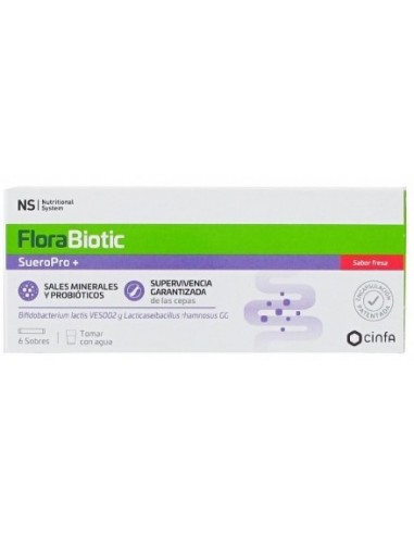 NS FLORABIOTIC SUEROPRO+ 6 SOBRES SABOR FRESA