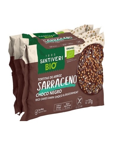 SANTIVERI TORTITAS DE ARROZ SARRACENO CHOCO...