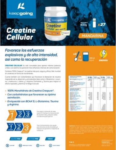 CREATINA CELLULAR KEEPGOING 800MG