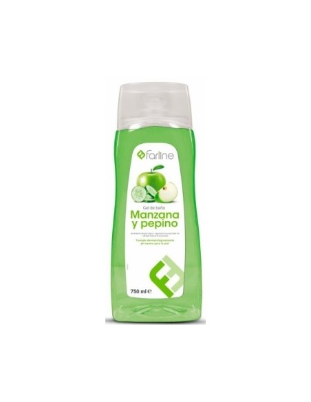 FARLINE GEL DE BAÑO MANZANA Y PEPINO 1 ENVASE 750 ML