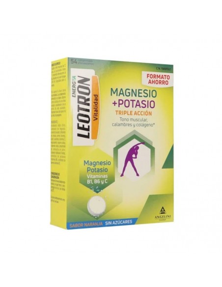 LEOTRON MAGNESIO + POTASIO 54 COMPRIMIDOS