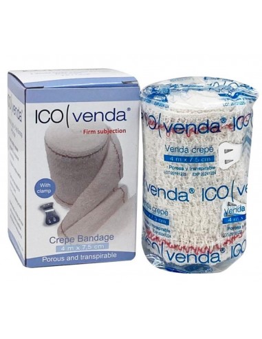 VENDA ELASTICA CREPE ICO VENDA 1 UNIDAD 4 M X 7 CM