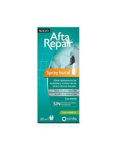 AFTA REPAIR SPRAY BUCAL 1 ENVASE 20 ML SABOR MENTA