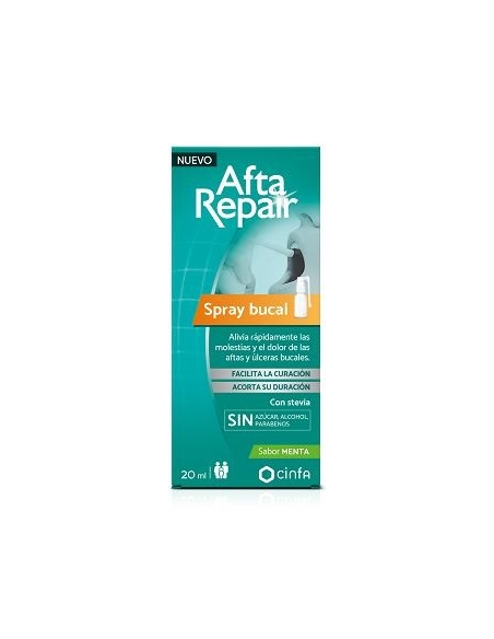 AFTA REPAIR SPRAY BUCAL 1 ENVASE 20 ML SABOR MENTA