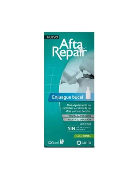 AFTA REPAIR ENGUAJUE BUCAL 1 ENVASE 100 ML SABOR MENTA