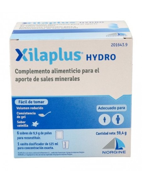 XILAPLUS HYDRO 6 SOBRES 9,9 G POLVO PARA RECONSTITUIR