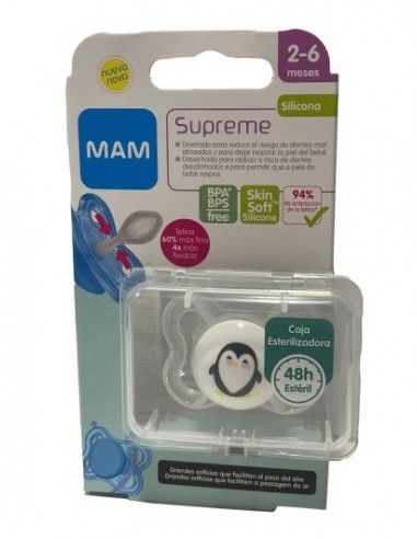 CHUPETE SILICONA SIMETRICA MAM SUPREME 2 - 6...
