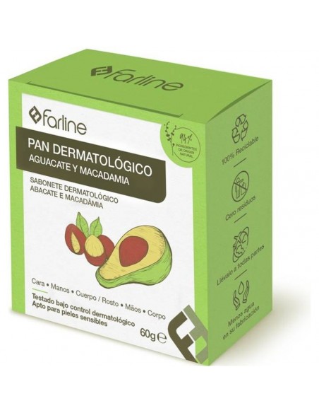 FARLINE PAN DERMATOLOGICO AGUACATE Y MACADAMIA 1 PASTILLA 100 G