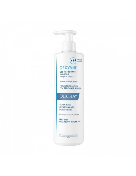 DEXYANE GEL LIMPIADOR SOBREGRASO DUCRAY 1 ENVASE 400 ML