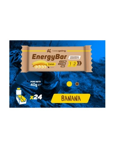 CAJA 24 UIDADES ENERGY BAR KEEPGOING BANANA 40G