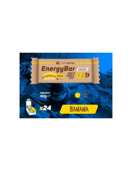 CAJA 24 UIDADES ENERGY BAR KEEPGOING BANANA 40G