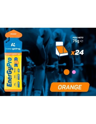 ENERGYPRO GEL ORANGE 75 GRAMOS 24 UNIDADES