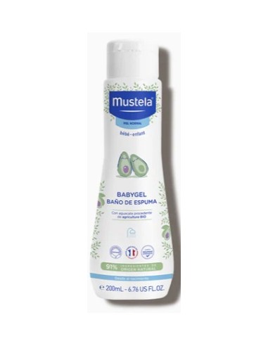 MUSTELA BAÑO DE ESPUMA BABYGEL  PIEL NORMAL 200 ML