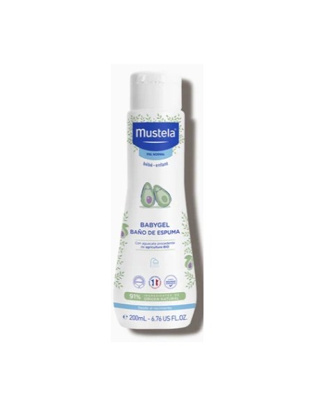 MUSTELA BAÑO DE ESPUMA BABYGEL  PIEL NORMAL 200 ML