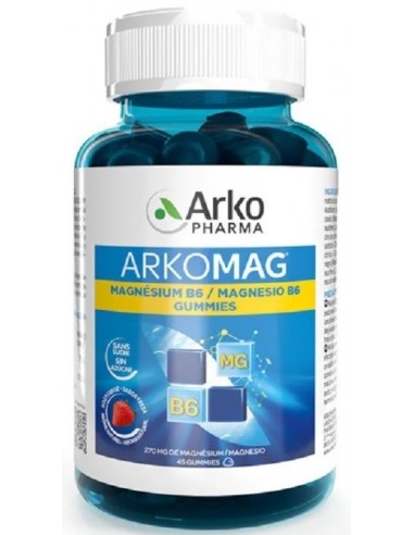 ARKOMAG MAGNESIO B6 45 GUMMIES SABOR FRESA