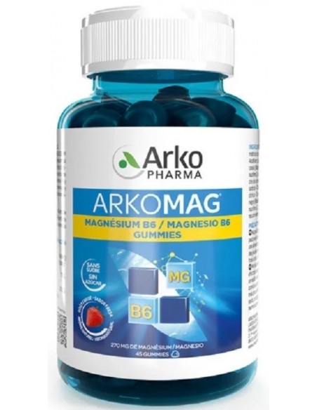 ARKOMAG MAGNESIO B6 45 GUMMIES SABOR FRESA