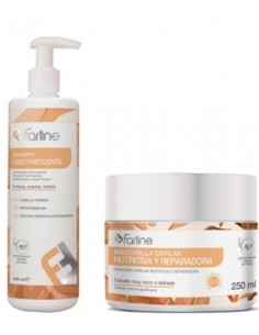 FARLINE CHAMPU USO FRECUENTE 500ML + MASCARILLA NUTRITIVA...
