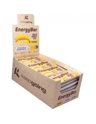 CAJA 24U BARRITA ENERGYBAR  BANANA KEEPGOING 40G