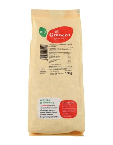 TRIGO DE ESPELTA HINCHADO 100GR. BIO EL GRANERO