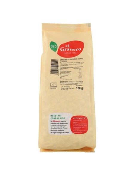TRIGO DE ESPELTA HINCHADO 100GR. BIO EL GRANERO