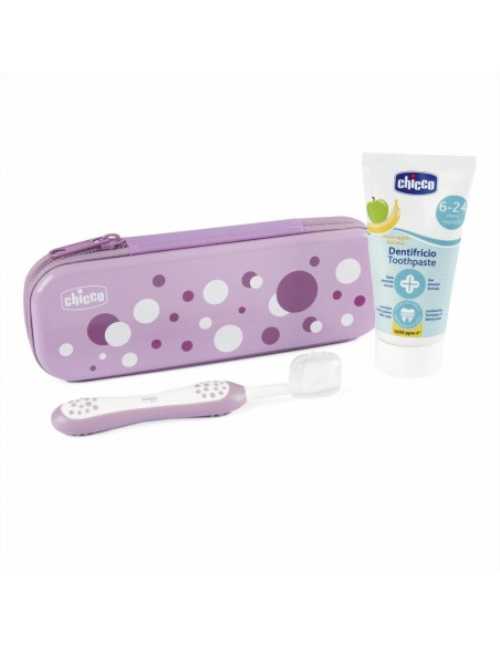 SET HIGIENE DENTAL INFANTIL CHICCO 6 - 36 MESES COLOR ROSA