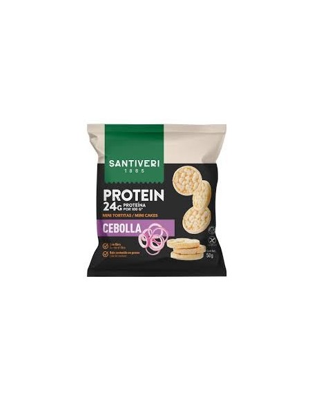 SANTIVERI MINI TORTITAS PROTEIN CEBOLLA 50 GRAMOS