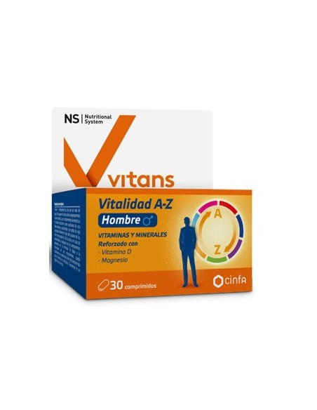 NS VITANS VITALIDAD A-Z HOMBRE 30 COMPRIMIDOS