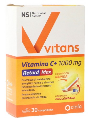 NS VITANS VITAMINA C+ 1000 MG RETARD MAX 30...