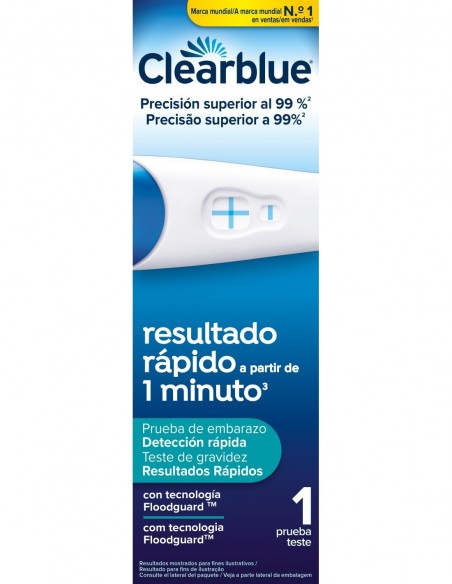 CLEARBLUE TEST DE EMBARAZO DETECCIÓN RÁPIDA 1 U