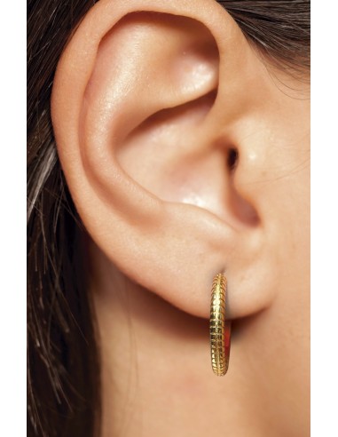 PENDIENTES BIO JOUX QUEEN ANNE 22MM CHAPADO ORO...