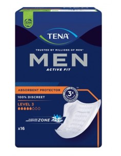 ABSORBENTES INCONTINENCIA ORINA LIGERA TENA MEN LEVEL 3 16 U
