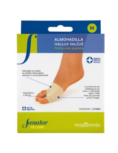 ALMOHADILLA HALLUX VALGUS SANATOR SILICONE 3638