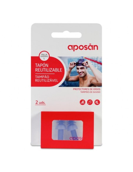 TAPON SILICONA REUTILIZABLES APOSAN   L 2 UNIDADES