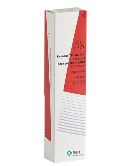 PANACUR 187,5 MG/G PASTA ORAL PARA PERROS Y GATOS 1 JERINGA 4,8 G