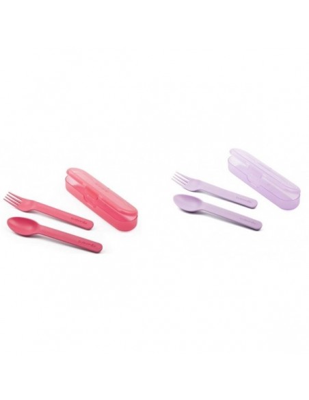 SET DE CUBIERTOS INFANTILES SUAVINEX ESTUCHE NIÑA