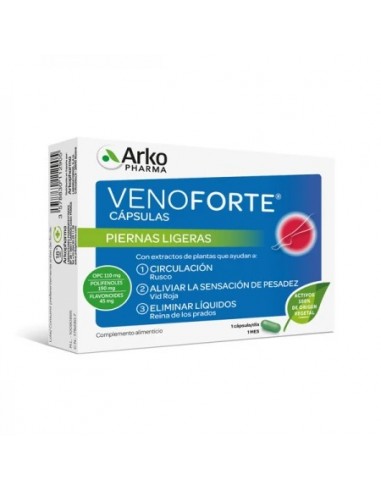 VENOFORTE PIERNAS LIGERAS 30 CÁPSULAS