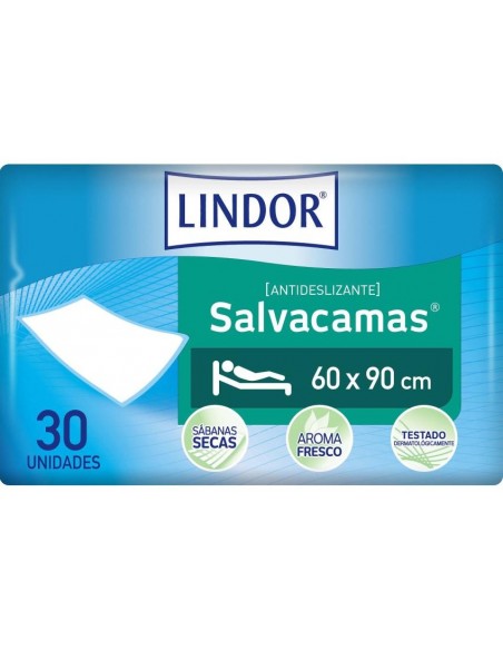 LINDOR SALVACAMAS 30 UNIDADES 90 CM X 60 CM