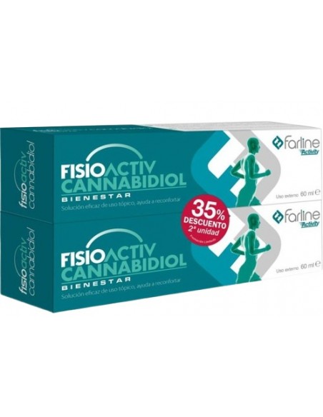 DUPLO FISIOACTIV CANNABIDIOLZ 2 UNIDADES X 60 GRAMOS