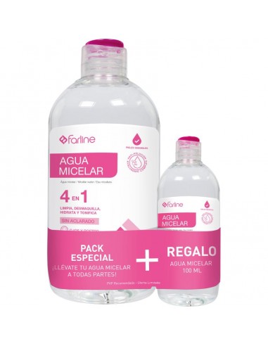 FARLINE PACK AGUA MICELAR 500ML + 100ML