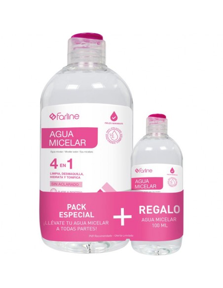 FARLINE PACK AGUA MICELAR 500ML + 100ML