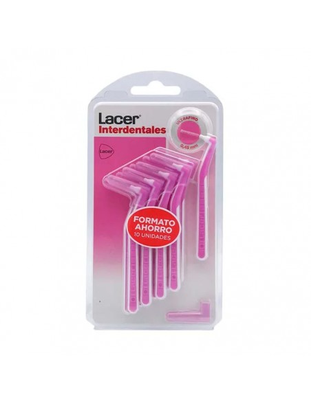 CEPILLO INTERDENTAL LACER ULTRAFINO ANGULAR 10 CEPILLOS
