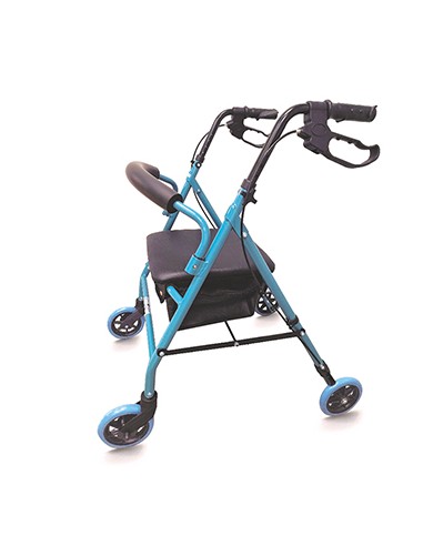 EAN010C ANDADOR CON 4 RUEDAS, FRENO Y ASIENTO