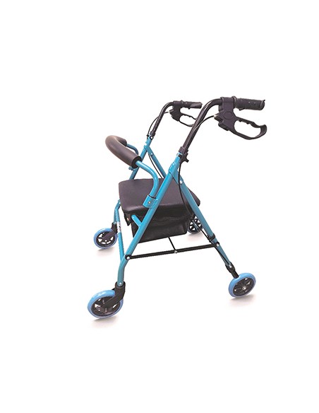 EAN010C ANDADOR CON 4 RUEDAS, FRENO Y ASIENTO