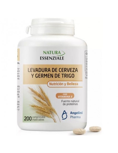 LEVADURA CERVEZA Y GERMEN TRIGO 200 COMPRIMIDOS MASTICABLES