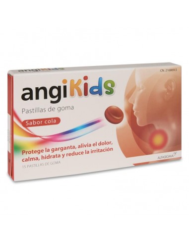 ANGIKIDS 15 PASTILLAS DE GOMA SABOR COLA