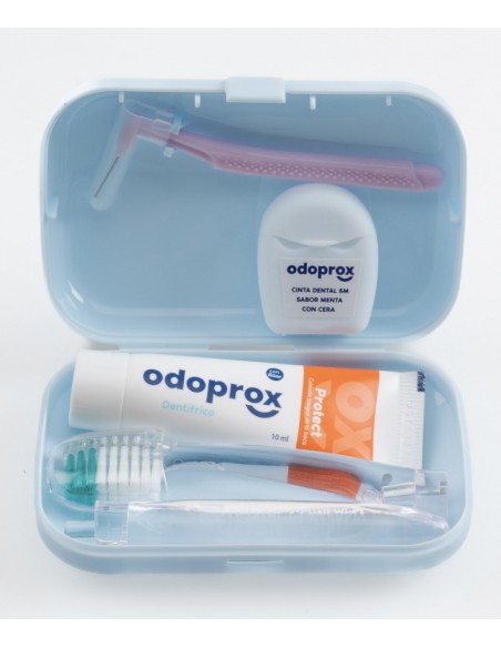 ODOPROX MINI KIT DENTAL CEPILLO + PASTA + INTERDENTAL + HILO DENTAL