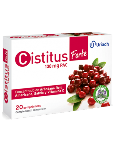 CISTITUS FORTE COMPRIMIDOS 130 MG PACS 20 COMP