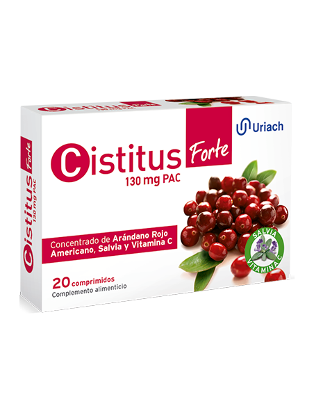 CISTITUS FORTE COMPRIMIDOS 130 MG PACS 20 COMP