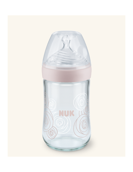 BIBERON CRISTAL SILICONA NUK NATURE SENSE 1M 240 ML